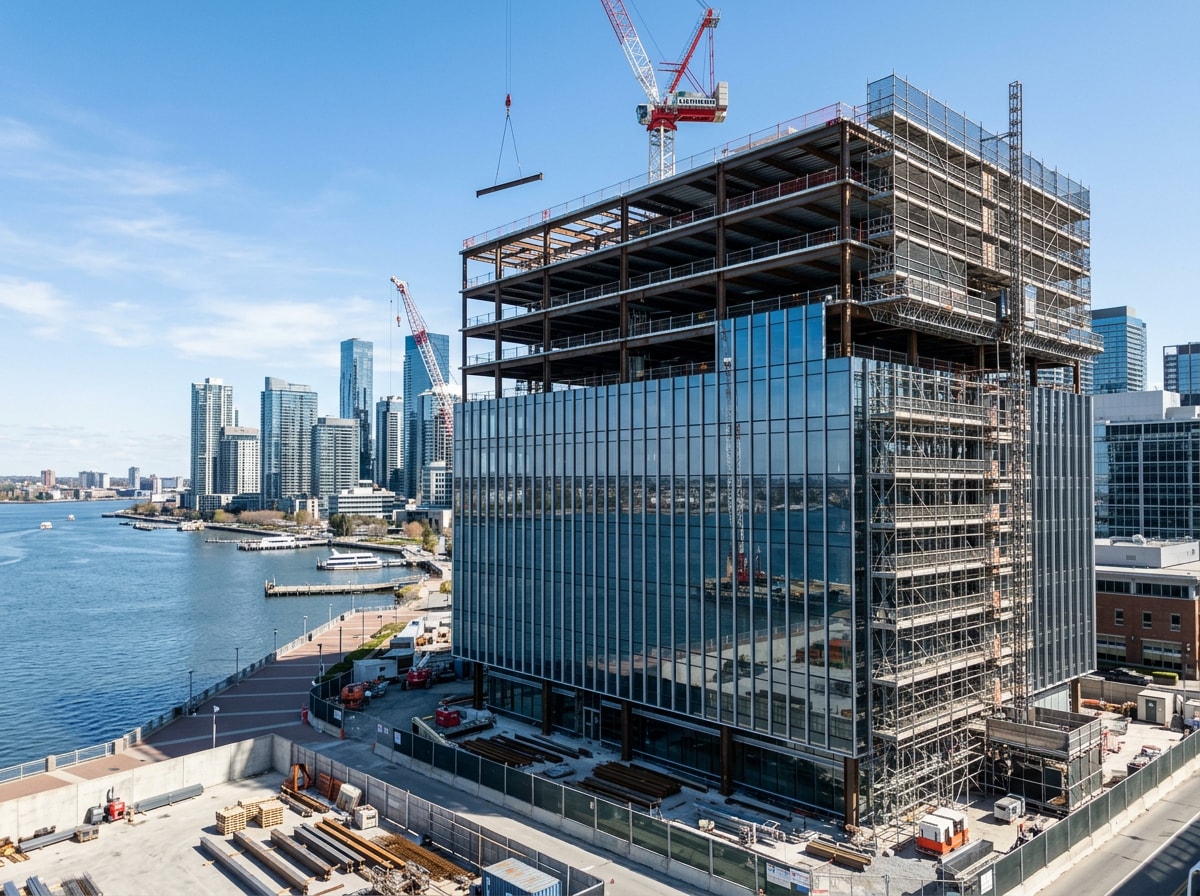 Class A office building construction project in downtown Corpus Christi, TX